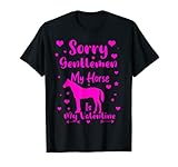 Photo Gallery sorry gentlemen my horse is my valentine - cavallo divertente maglietta Photo Gallery sorry gentlemen my horse is my valentine - cavallo divertente maglietta
