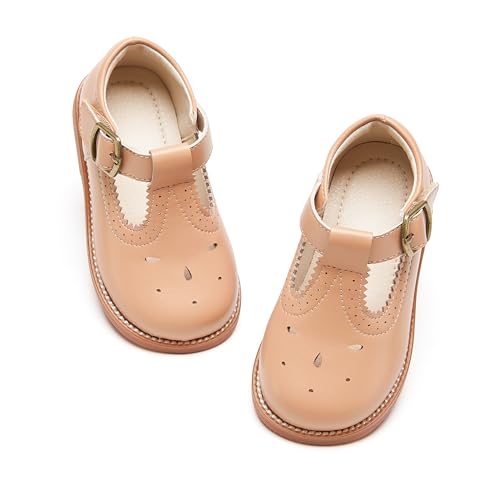 Image of PHIRAMIN Toddler Girl Mary Jane Dress Shoes-Little Girl School Uniform Shoes for Wedding Party