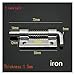 1Pc 304 Stainless Steel Spring Pin Galvanized with Holes F-Shaped Industrial Cabinet Welding Hinge(2-5inch-left)