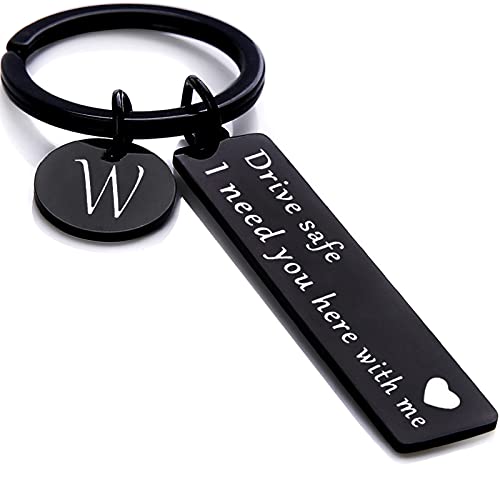 Image of drive safe keychain for him key rings for her men boyfriend