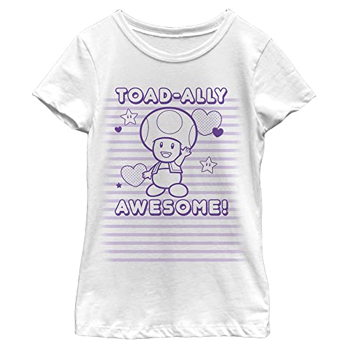 Nintendo Girl's Toad Stripe T-Shirt