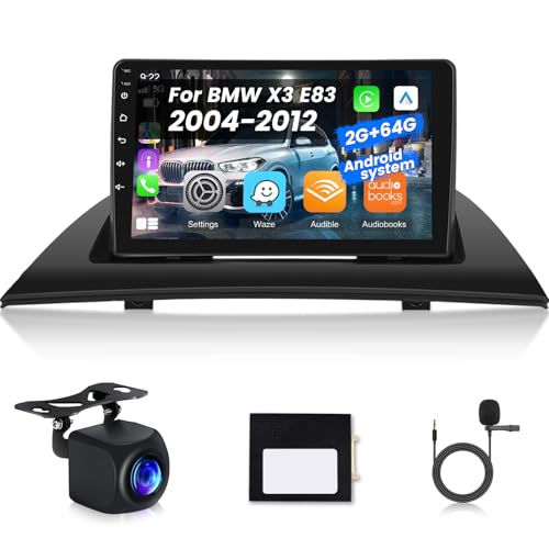 Autoradio Android 13 GPS WiFi Bluetooth caméra recul pour BMW X3 E83