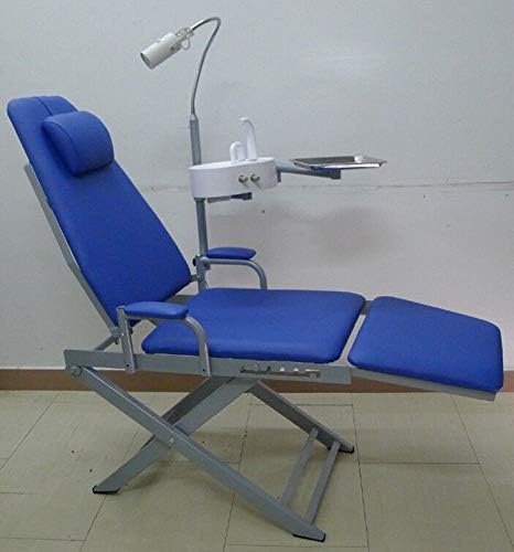 Miniatura 2 de PorMesa Plegable MoBile Chair con lámpara y Tray + Waste Lavabo Azul