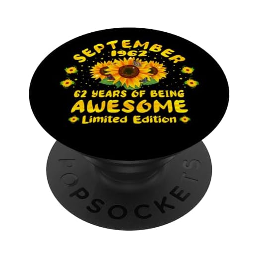 62 Cumpleaños Amantes del girasol de 62 años - Septiembre 1962 PopSockets PopGrip Intercambiable