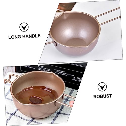 Olla para derretir chocolate acero carbono con mango miniatura 6