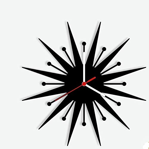 Lasaani Designer Stylish ACP Waterproof Wall Clock for Living Room | Clock for Bedroom | Clock for Gift ( Glossy Black ),ROMAN0148 ( Glossy White ), ROMAN0121