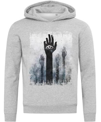 Sweat à capuche Illuminati New World Order gris : fini les pulls ternes et inconfortables