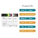 Fotover Video Szene Clapperboard Movie Filmklappe Dry Erase Slate for Director Film Movie Cut Action