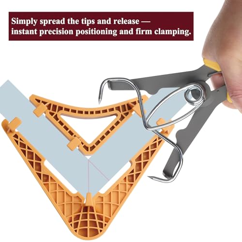 Image of Versatile Corner Clamp Kit for Woodworking | Replaces traditional: one tool for 90 degree right angle, T-joint, miter joint. Wood working tools and accessories.