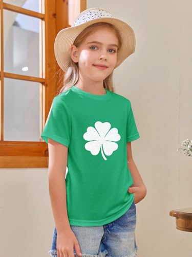 Image of Girls Short Sleeve T Shirts Kids Summer Tops Crewneck Tees 5-14 Years