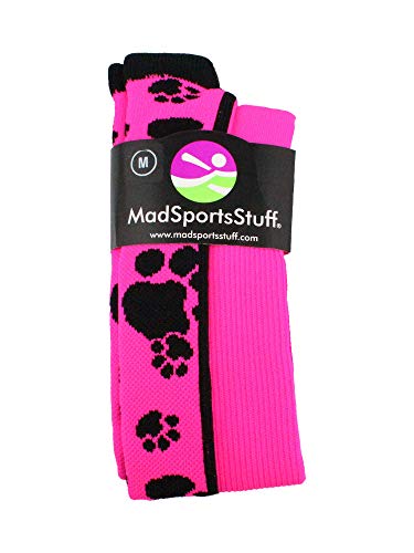 MadSportsStuff Crazy Softball Socks with Paws for Soccer Volleyball Girls Boys Women Youth Adult Kids Over the Calf2
