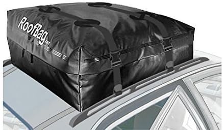 Rooftop Cargo Carrier Bundle + Protective Mat + Storage Bag + Heavy Duty Straps|Premium 100% Waterproof | Made in USA|2 Yr Warranty|for Side Rails, Cross Bars, Baskets