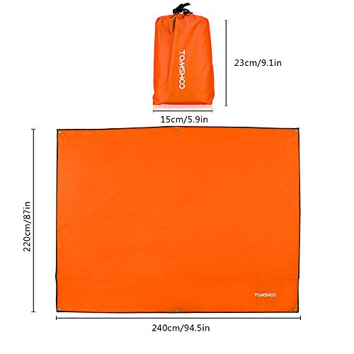 DECDEAL Multifuncional Ultralight Outdoor Waterproof Tent Tarp Footprint Folha de chão Folha de cobe