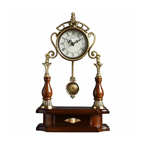 Reloj de escritorio Moda creativa pura tabla de mesa reloj retro diseño escritorio escritorio reloj decoración sala de estar estudio estudio reloj Decoración adecuada para el dormitorio del hogar.