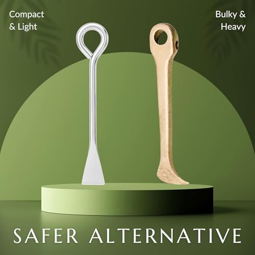 Image of Stainless Steel Coconut Slicer Cutter Tool for Kitchen | Coconut Opener, Grater, Scraper, White Remover | Heavy Duty Thengai Thuruvi | Manual Kitchen Accessories Items for Home Use (Pack of 1)