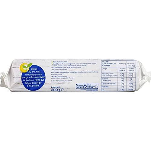 BJORG - Pain D'Épice Miel 300G - Lot De 4
