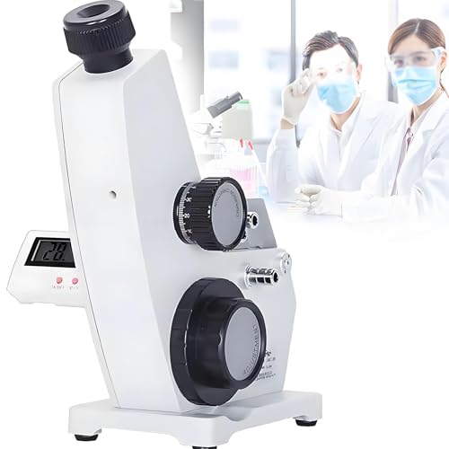 Monokulares Abbe-Refraktometer, digitales Labor-Brix-Refraktometer mit einstellbarer Schärfe, 1.3000-1.7000 ND und 0-95% Brix-Messung, 0,0002 Genauigkeit