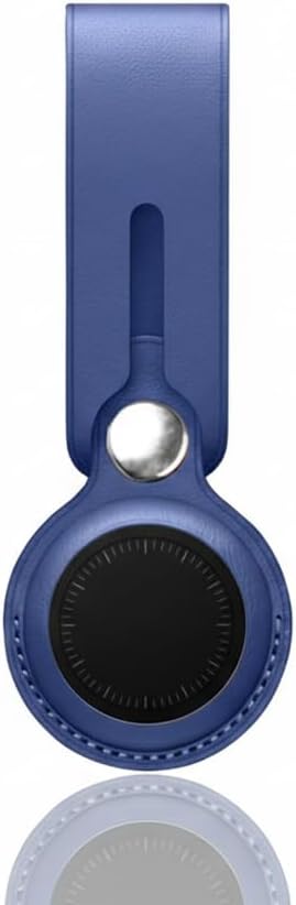 Clip-On Pet Location Tag with Holder – Compatible with Apple Find My (iOS Only), Anti-Lost Hanging Design, Lightweight & Water-Resistant Case for Cats, Collars, Bags (Blue)