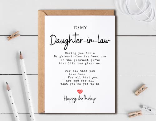 To My Daughter-In-Law - Daughter-In-Law Birthday Card - Daughter-In-Law Is The Greatest Gifts In My Life - Birthday Card For Daughter-In-Law - Thumbnail 4
