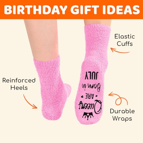 Image of HAPPYPOP Birthday Gifts Ideas for Mom - Pink Month Birthday Socks for Women
