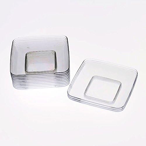 Mini Disposable Appetizer Plates 120 Pack 2.4 In. x 2.4