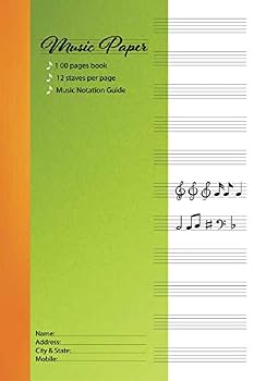 Paperback MUSIC PAPER: Manuscript Paper Book