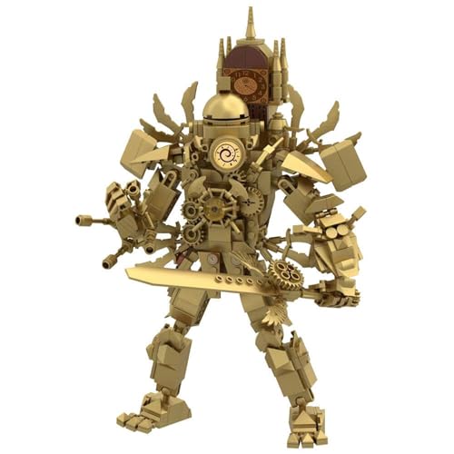 Skibidi Toilet Spielzeug 550PCS Titan Clock Man Titan Clockman Block Toy Model Set Toilet ClockMan Bauklötze Set Clockman Titan Skibidi Toilet Toy für Jugendliche ab 14 Jahren und Erwachsene