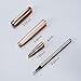 DanYee Liquid Ink Rollerball Pen,Essential Business Nice Pens,Metal pen Smooth writing stylish design effortless writing,Luxury pens with gift case for Men & Women Rosegold