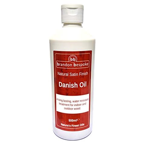 Danish Oil 500ml | Indoor & Outdoors | Protects All Woods | Deep Satin Finish | Brandon Bespoke Cover