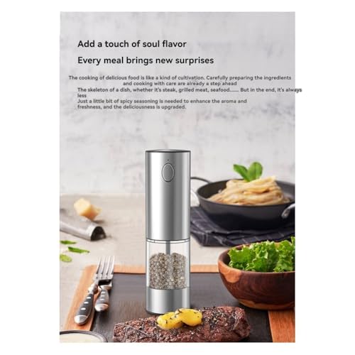 Moulin à sel électrique rechargeable avec base de rangement au design épuré - 5