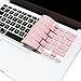 MOSISO Silicone Keyboard Cover Compatible with MacBook Air 13 inch A1466 A1369 2010-2017&Compatible with MacBook Pro 13/15 inch (with/Without Retina Display, 2015 or Older Version), Rose Quartz