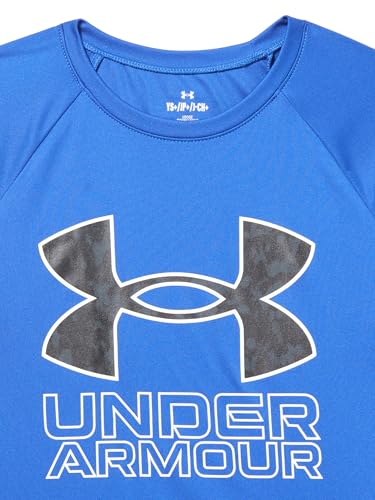Image of Under Armour Boys' Tech Hybrid Printed Fill Short-Sleeve T-Shirt