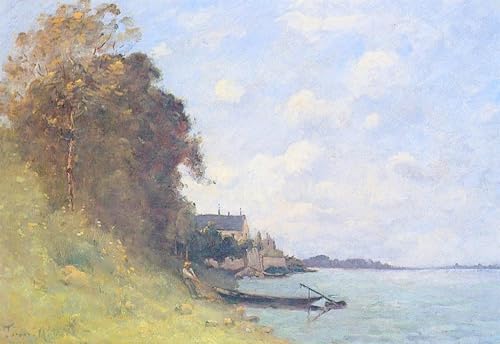 Cuadro de lienzo il Canotier de Paul Desire Trouillebert, alta calidad para decoración, 60x90cm