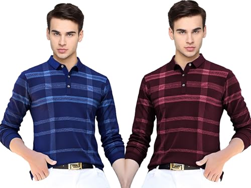 Noble Monk T-shirt col roulé homme coupe régulière en maille de coton mélangé Premium