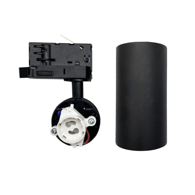 Foco LED en riel 80° Trifásico NEGRO para bombilla GU10 - SILAMP