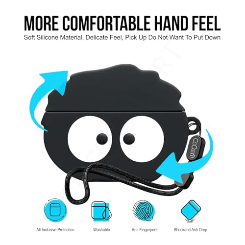 Image of Soft Silicone Case Cover Compatible for OnePlus Buds 4 (Briquette, Lanyard)