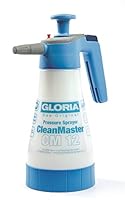 Gloria CleanMaster cm 12 Drucksprüher | Profi Sprühflasche für Reinigung & Sanitär | 1,25 L | pH 2–12 säure- & laugenbeständig | EPDM-Dichtungen | 3 bar, Weiß/Blau
