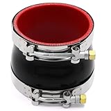 Taukealugs Straight Reducer Coupler Silicone Hose ID 4-inch to 4-1/2inch 4-Ply with Stainless Steel T-Bolt Clamp for Automotive Turbo/Intercooler/Intake Piping