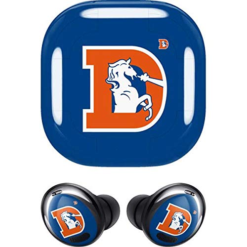 Skinit Decal Audio Skin Compatible with Samsung Galaxy Buds Pro - Officially Licensed NFL Denver Broncos Retro Logo Design