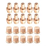 TONIXY Boquilla de soldadura de plasma Consumibles de antorcha de corte de plasma Electrodos y boquillas 1402 1396 Compatible para cortador de plasma CP-70