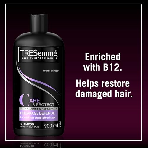 Image of TRESemme Care & Protect Breakage Defence Shampoo, 900 ml, With Vitamin B12 and Keratin, For Hair Prone to Breakage