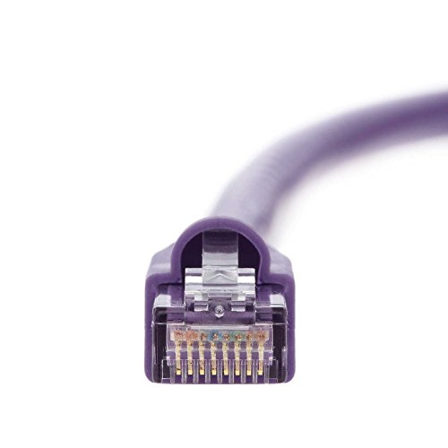 Cable Ethernet CAT5E 3 pies 10 unidades color púrpura miniatura 6