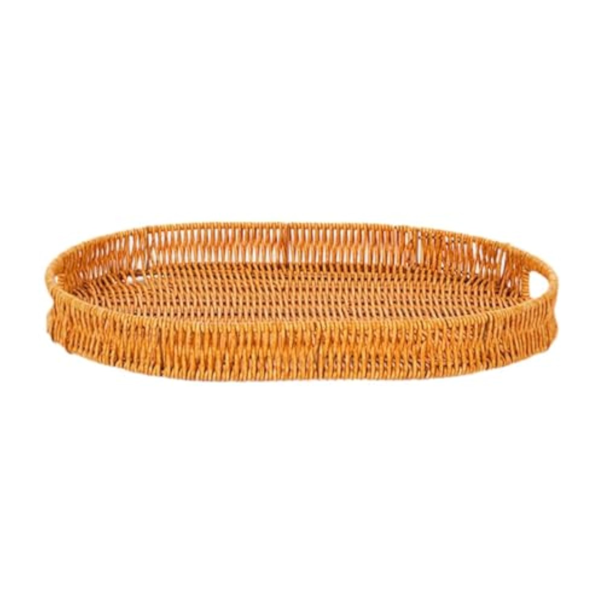 BNF® Imitation Rattan Bread Basket, Oval Serving Tray