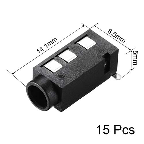Conector Jack Audio 3.5 mm PCB Macho 4 Pines 15 unidades miniatura 2