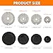 HUAREW Gas Stove Burner Caps Set, Cooker Hat Set Suitable for Most Gas Stove Burners, 1 Large, 1 Small, 2 Middle