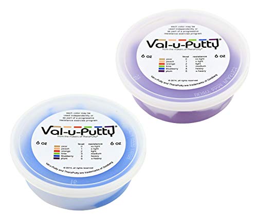 Val-u-Putty Exercise Putty - Blueberry, Plum - 6 oz Each - Bundle