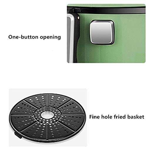 ELEdvb Luftfritteuse, 6,5 Liter Fassungsvermögen, Luftfritteuse, automatischer Haushalt, intelligenter, ölfreier, rauchfreier Luftenergieofen, ersetzt die Fritteuse jeder Familie – Bild 6