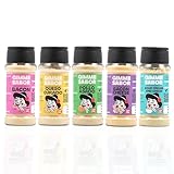 Gimme Sabor Pack Sazonadores Básicos, sabor Bacon, Queso Curado, Pollo Asado, Sour Cream and Onion y Bacon con Queso, Sin alérgenos, sin gluten