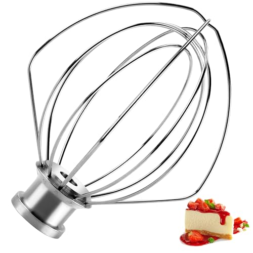 Comparison: Best Stand Mixer Wirecutter 6 ๐๐๐๐๐ ๐๐ญ๐๐ข๐ง๐ฅ๐๐ฌ๐ฌ ๐๐ญ๐๐๐ฅ 6-Wire Whip Attachment Fits For 4.5-5QT Title-Head Stand Mixer,K45WW 6-Wire Whip Mixer Egg Cream Stirrer,Cakes Mayonnaise Whisk,Dishwasher Safe by MIFLUS