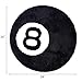 8 Ball Rug - 24 inch Black Round Carpet Billiard Pool 8 Ball Carpet, Non-Slip Flocking Floor Bath Mat for Living Room Decor, Alt Room Decor Soft Y2K Rug Hypebeast Doormat for Bedroom